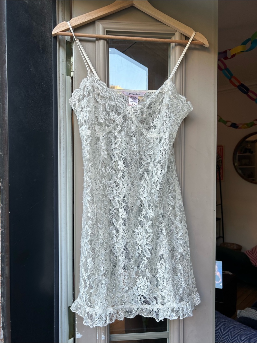 La Vie en Rose White Lace Camisole
